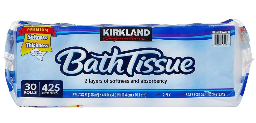 Kirkland Signature Bath Tissue Toilet Paper 30 rolls - Click Image to Close