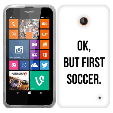 NOKIA LUMIA 630 635 FIRST SOCCER CASE COVER - Click Image to Close