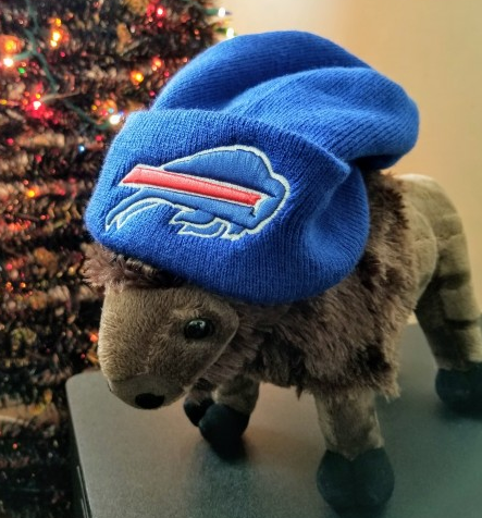 Buffalo Bills Mascot Pillow Pet New With Beanie - Click Image to Close