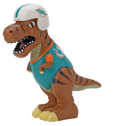 Miami Dolphins Resin T-Rex - Click Image to Close