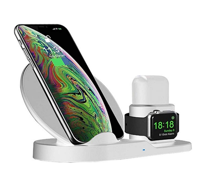MQOUNY Wireless Charger,3 in 1 Wireless Charging Stand for Apple - Click Image to Close