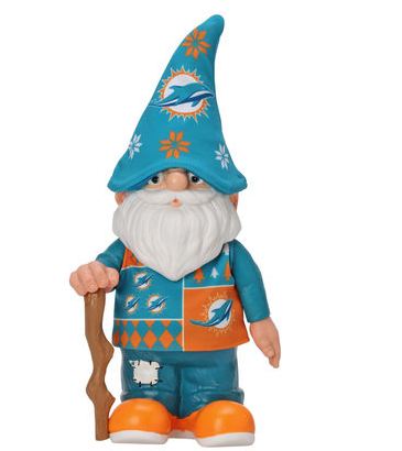Miami Dolphins Busy Block Real Ugly Sweater Gnome