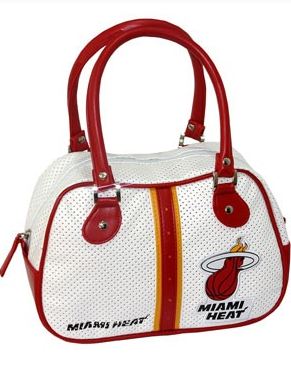 Miami Heat Bowler Bag Purse - Click Image to Close