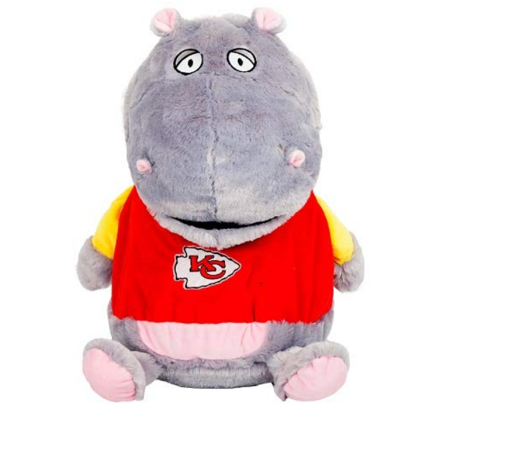 Kansas City Chiefs Plush Hippo - Click Image to Close