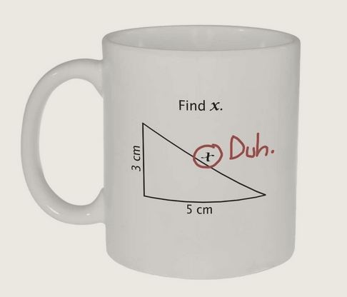 Find X Math Equation Coffee Mug