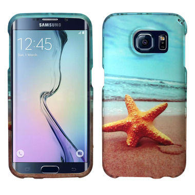 SAMSUNG GALAXY S6 EDGE STARFISH SNAP ON HARD CASE COVER - Click Image to Close