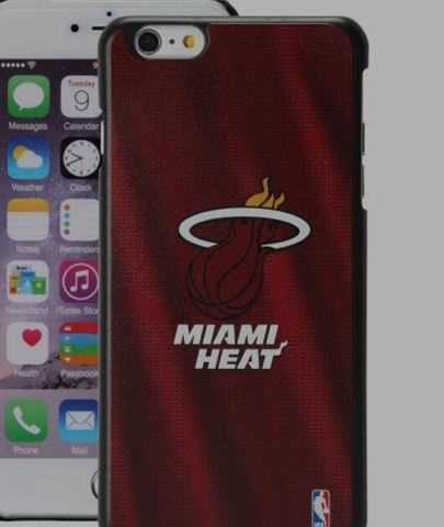 Miami Heat iPhone 6 Plus Jersey Case - Click Image to Close